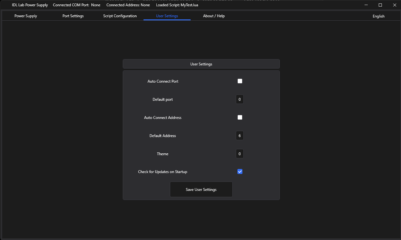 Lab Power Supply Controller