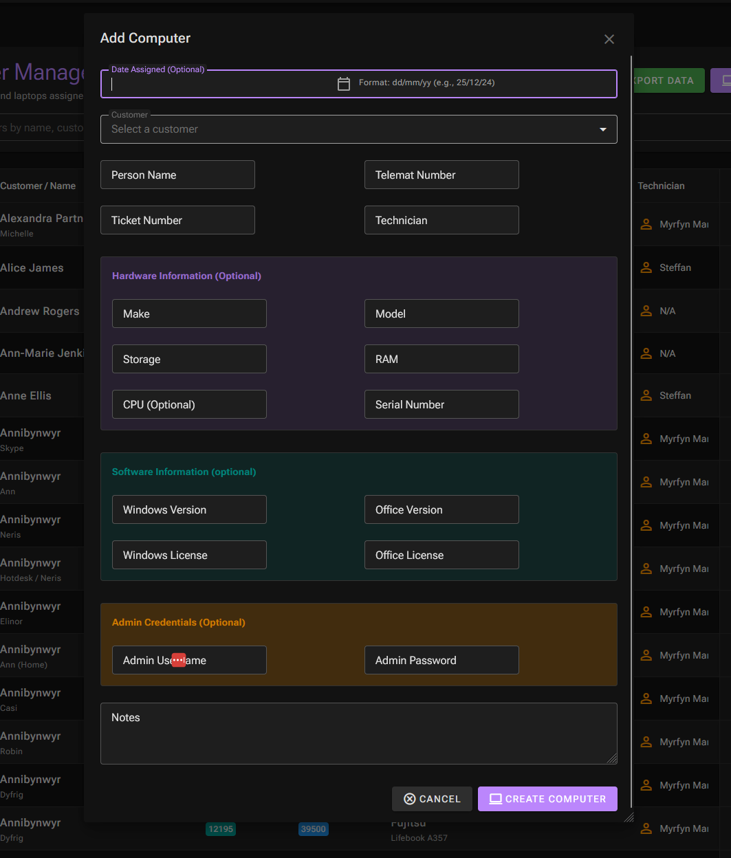 Asset Management App