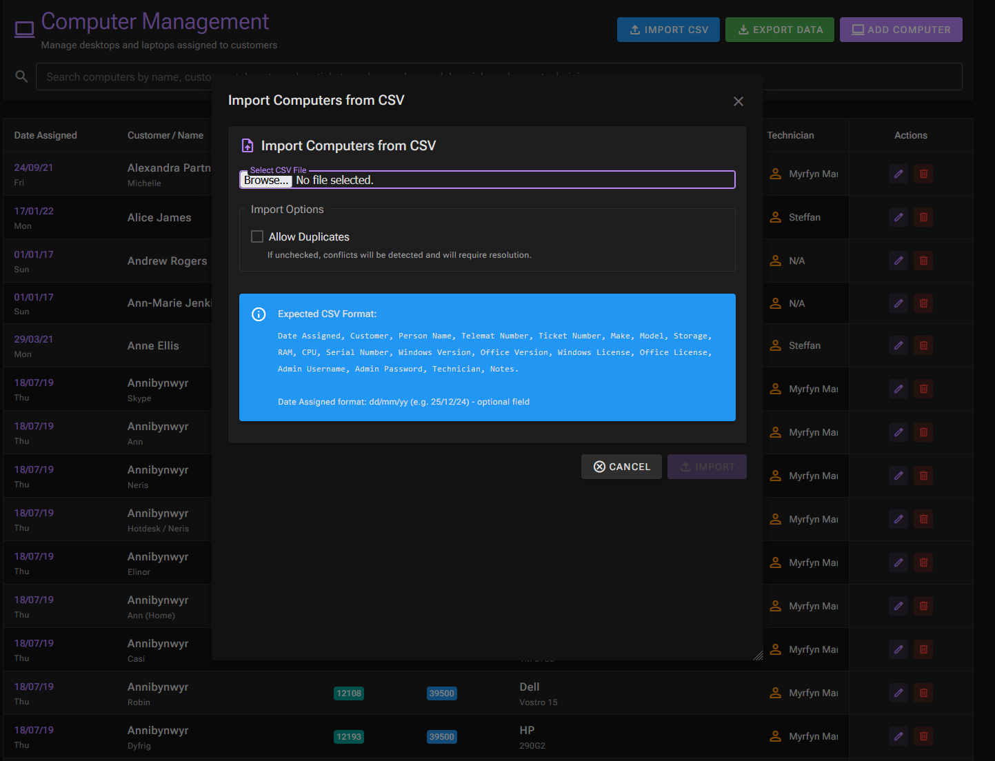 Asset Management App